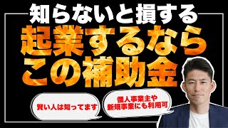 知らないと損する！ 起業するならこの補助金 [upl. by Crompton15]