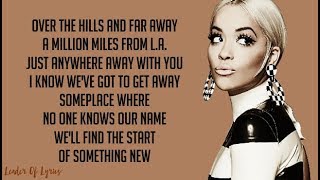 Rita Ora  ANYWHERE Lyrics [upl. by Ainomar]