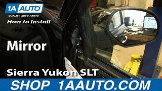 How To Replace Side Rear View Mirror 0713 GMC Yukon Denali [upl. by Aicilf202]