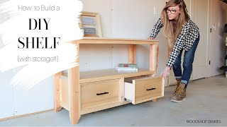 How to Build a Basic Shelf with Storage Drawers [upl. by Assiruam]