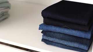 How to Fold Jeans  Martha Stewarts Best Clothes Folding Hacks [upl. by Gonzales120]