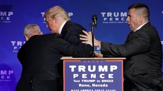 Donald Trump rushed off stage during rally in Nevada [upl. by Ekenna780]