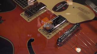 GRETSCH G5622T ELECTROMATIC CENTERBLOCK DOUBLE CUT WITH BIGSBY VINTAGE ORANGE  QUICK REVIEW [upl. by Ahseikan]