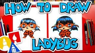 How To Draw Ladybug From Miraculous Ladybug [upl. by Aisatna513]