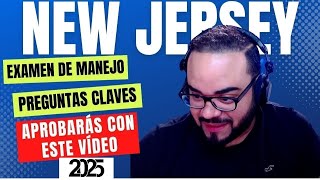 EXAMEN TEORICO DE MANEJO NUEVA JERSEY 2025 I Aprobarás con estas preguntas 🔥 [upl. by Nylde]