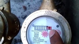 How to calculate water flow meter reading  Kranti water meter [upl. by Rehpotsirhk]