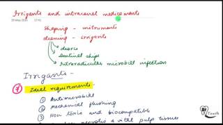 Endodontics lecture Irrigants and intracanal medicaments [upl. by Orva575]