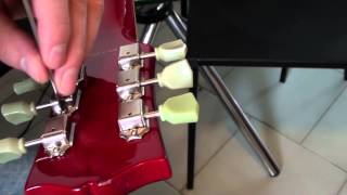 How to Replace a TunerTuning Peg on a Gibson Style Guitar [upl. by Minsat]