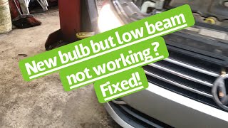 How to  VW Jetta Headlight low beam problem Fixed [upl. by Tnattirb]