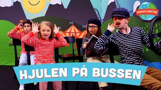 Hjulen på bussen  Barnmusik och barnsånger med Minikompisarna [upl. by Zeculon966]