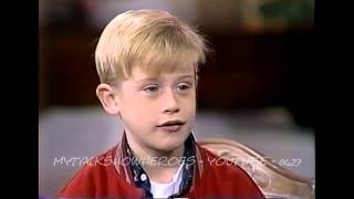 MACAULAY CULKIN  FIRST HOME ALONE INTERVIEW [upl. by Riebling690]