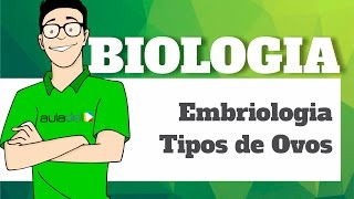 Biologia  Embiologia Tipos de Ovos [upl. by Alliscirp743]