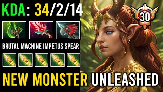 New Monster Mid Grandmaster Enchantress Brutal Machine Impetus Spear Parasma  Bloodthorn Dota 2 [upl. by Michaud672]