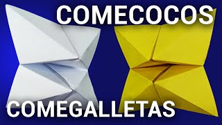 Como hacer un Comecocos Come Galletas Adivinador o Sacapiojos de papel  Ideas Creativas DIY [upl. by Okia15]