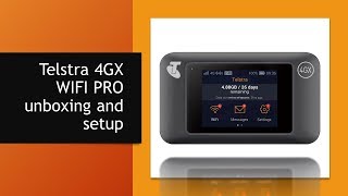 Telstra 4GX WIFI PRO unboxing and setup [upl. by Okomom]