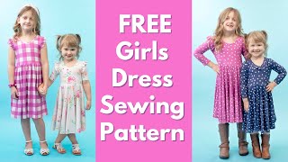 Free Girls Dress Sewing Pattern – The Madeline Dress [upl. by Barnaby]