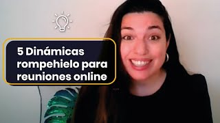 5 Dinámicas rompehielo para reuniones online  ZonaDeExperiencias [upl. by Daisey910]