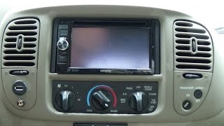 03 F150 Double Din mod and Kenwood DDX471HD DVD receiver install [upl. by Llerral]