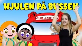 Barnsånger med handrörelser  Hjulen på bussen  Barnsånger på svenska [upl. by Cogen]