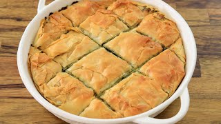 Greek Spinach Pie Recipe Spanakopita [upl. by Ed]