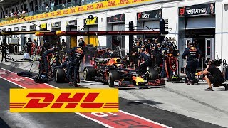 DHL Fastest Pit Stop Award New F1 Pit Stop World Record Red Bull RacingMax Verstappen [upl. by Adao385]