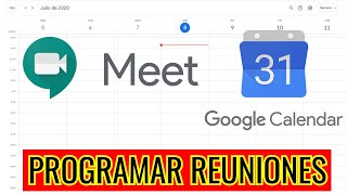 📆 COMO PROGRAMAR UNA REUNION CON GOOGLE MEET Y GOOGLE CALENDAR 📅 [upl. by Wain165]