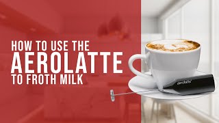 How To Use the AeroLatte To Froth Milk [upl. by Jolynn]