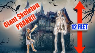 GIANT Skeleton PRANK [upl. by Kessia]