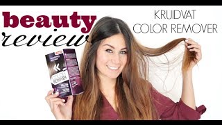 Review Kruidvat Color Remover [upl. by Bonn]