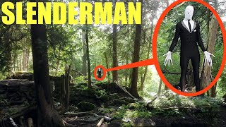 you wont believe what my drone caught on camera in the Slender Man forest we saw him [upl. by Krenek]