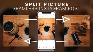 How To Split Pictures For Instagram  Seamless MultiPost Tutorial [upl. by Enyawd]