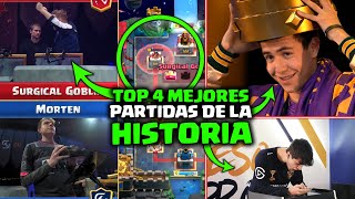 TOP 4 MEJORES PARTIDAS DE LA HISTORIA del CLASH ROYALE    DrekzeNN [upl. by Vannie]