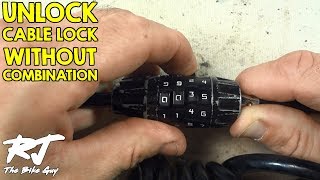 How To Unlock Cable Bike Lock Without Combination [upl. by Alac550]