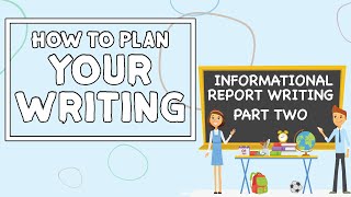 How To Plan Your Writing  Informational Report Writing PART TWO [upl. by Lucrece]