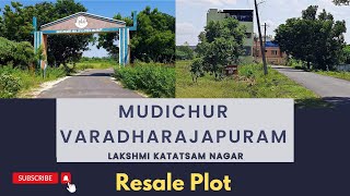 ID  14  Resale Plot at Mudichur Varadharajapuram  Tambaram  KANAVU MANAI [upl. by Yanel]