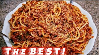 Classic Spaghetti and Meat Sauce  Meat Sauce Recipe  The simple way [upl. by Eanyl61]