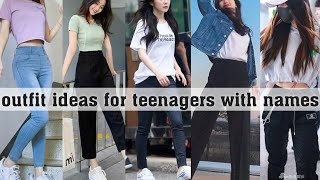 outfit ideas for teenagers with namesTHE TRENDY GIRL [upl. by Essenaj]