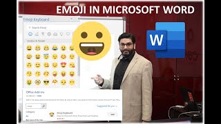 How to add  type emoji in Microsoft Word  Emoticons in Word [upl. by Tedmund]