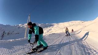 STIGA Snowracer skiers at Röldalsterrassen Röldalen [upl. by Garvin]