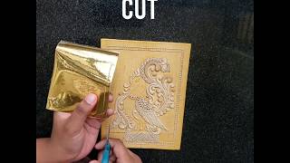 DIY  Tanjore painting  Step by step  Tutorial  How to paste gold foil [upl. by Andris17]