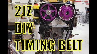 Toyota 2JZ Timing Belt Install DIY How To [upl. by Trista498]