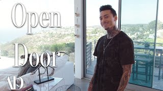 Inside Nyjah Hustons Laguna Beach Mansion and Private Skatepark  Open Door  Architectural Digest [upl. by Acinorehs]