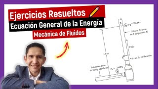 👉 Ecuacion General de la Energía EJERCICIOS Resueltos [upl. by Aihsoek592]