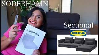 IKEA Soderhamn Sectional Couch Full assembly Step By Step [upl. by Elsbeth444]