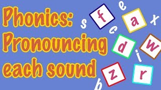 English Letter Pronunciation  Phonics [upl. by Anitsyrhk]