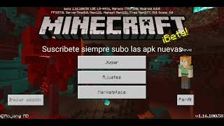 Descargar minecraft PE última versión Beta 116100 [upl. by Andryc530]