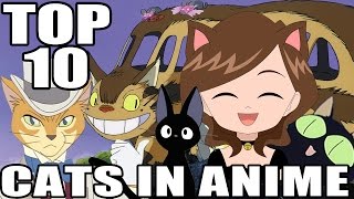 TOP 10 CATS IN ANIME [upl. by Htessil]