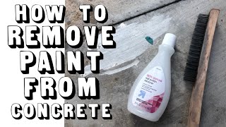 How to Remove Paint from Concrete [upl. by Nickolai]