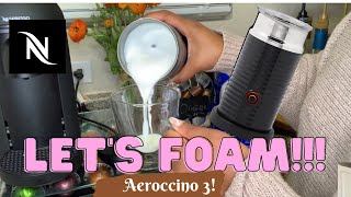 How To Foam Milk With Aeroccino 3 Make Coffee With Foam Tips amp Tricks  Easy Foamed Latte Recipe [upl. by Ruphina]