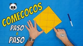 Cómo Hacer un ComeCocos de Papel y Aprender a Multiplicar Jugando Para Niños  Origami Fácil a Pasos [upl. by Naid919]